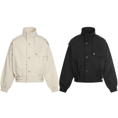 Chaqueta Casual Retro para Hombre con Cuello Alzado - Image 5