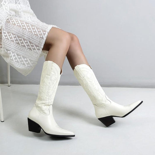 Botas Vaqueras Bordadas Netflix para Mujer