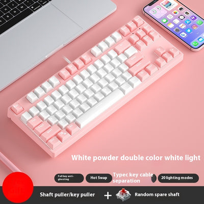 Teclado Mecánico Gaming 87 Teclas Hot Swap Intercambiable Dual Color - Image 32
