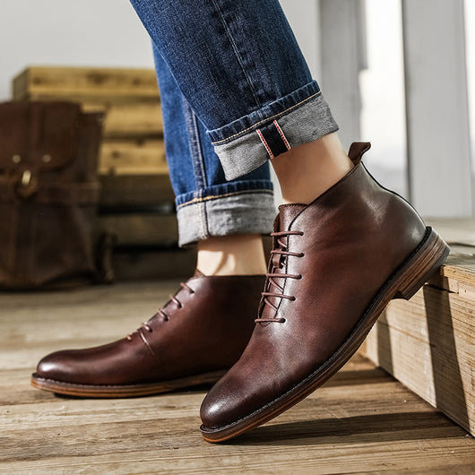 Botas de Cuero Premium para Hombre - Estilo Ejecutivo Inglés - Image 4