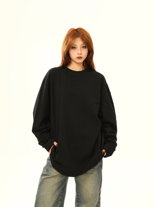 Remera Básica de Algodón Puro Manga Larga 300g - Colores Sólidos - Image 16