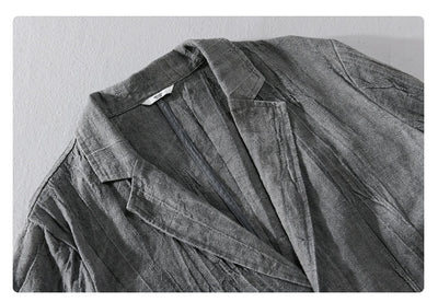 Camisa Suelta de Lino para Hombre - Diseño Minimalista y Versátil - Image 17
