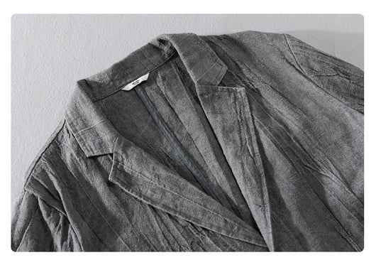 Camisa Suelta de Lino para Hombre - Diseño Minimalista y Versátil - Image 17