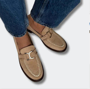 Zapatos Clásicos para Mujer de Punta Redonda - Comodidad y Estilo Británico - Image 2