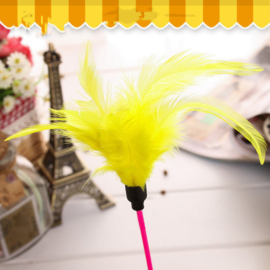 Juguete Interactivo para Gatos con Plumas y Campana - Image 4