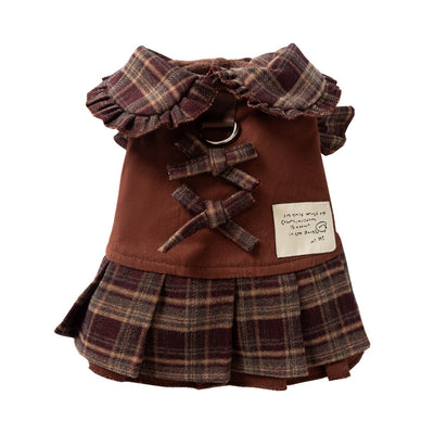 Vestido Suéter Cuadros para Mascotas - Falda Térmica Forrada en Fleece para Perros y Gatos - Image 12