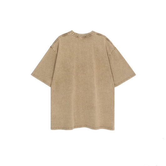 Playera Hombre Verano Oversized Desgastada Estilo Urbano Parejas - Image 22