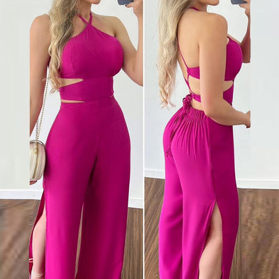 Pantalón de Talle Alto con Envolvente y Cierre en Pecho - Image 3