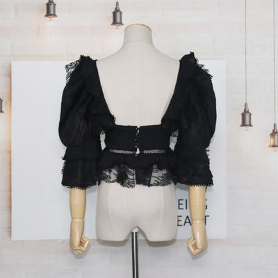 Blusa Bubble de Tres Cuartos Lisa - Versátil para Cualquier Ocasión - Image 13