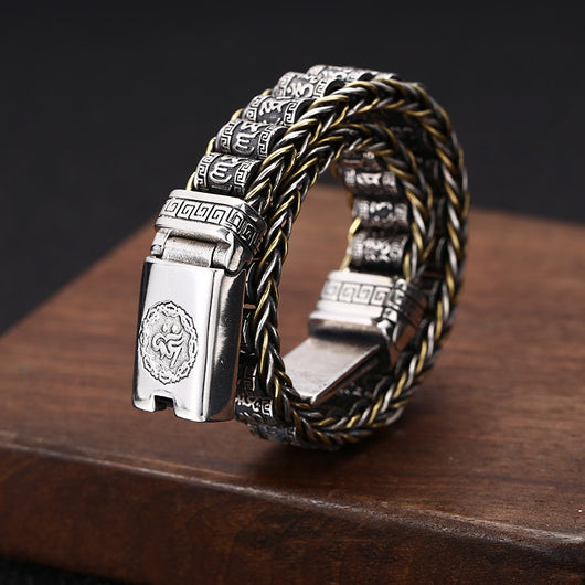 Pulsera de Plata Tailandesa con Cuentas Ajustables - Estilo Unisex Trendy - Image 3