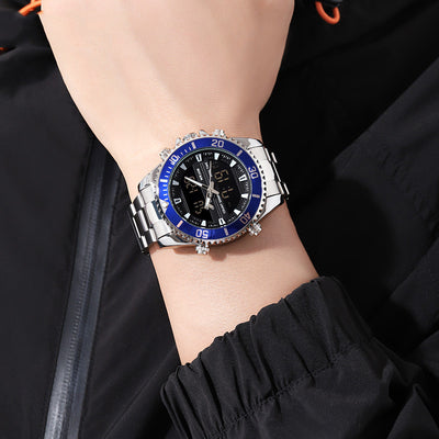Reloj Deportivo Multifuncional para Hombre con Doble Pantalla