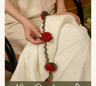 Manta Floral Tejida - Transformable en Ramo de Rosas - Image 23