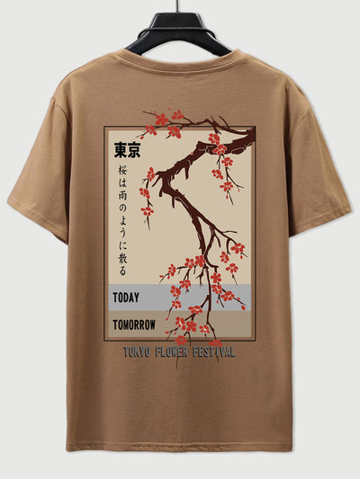 Playera Estampada Festival de Flores Tokio para Hombre - Image 13