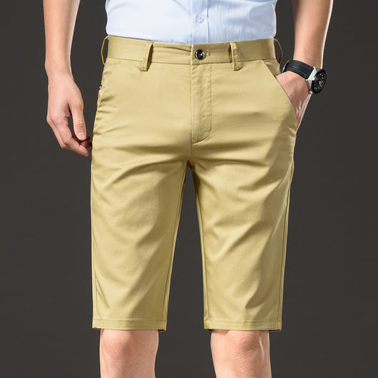 Pantalones Cortos de Algodón Ice Silk Rectos para Hombre - Image 8