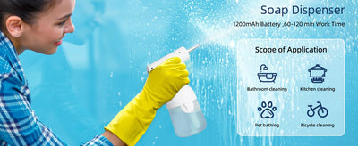 Dispensador Automático de Espuma para Baño de Mascotas con Carga USB - Image 8