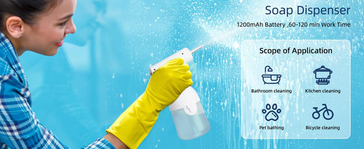 Dispensador Automático de Espuma para Baño de Mascotas con Carga USB - Image 8