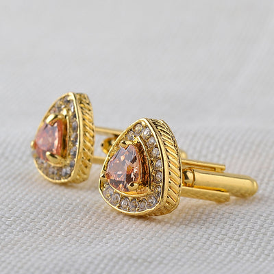 Gemelos para Camisa Hombre Cristal Triangular Diamante Francés - Image 16
