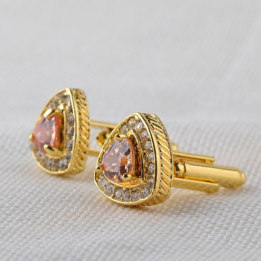 Gemelos para Camisa Hombre Cristal Triangular Diamante Francés - Image 16