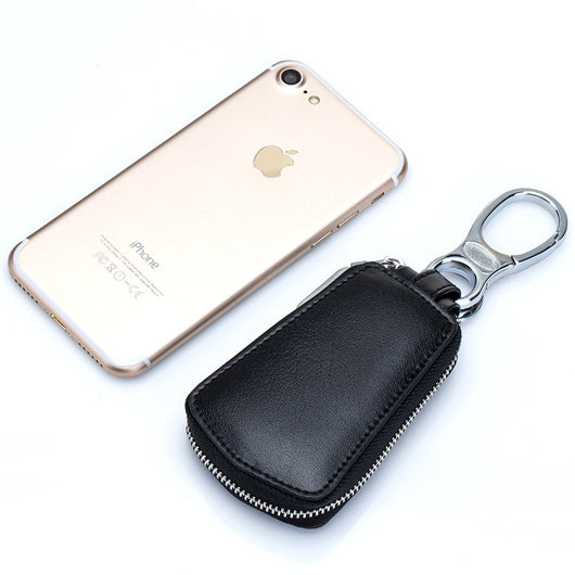 Estuche de Cuero para Llaves del Auto con Cierre y Cinta para Cintura - Image 8