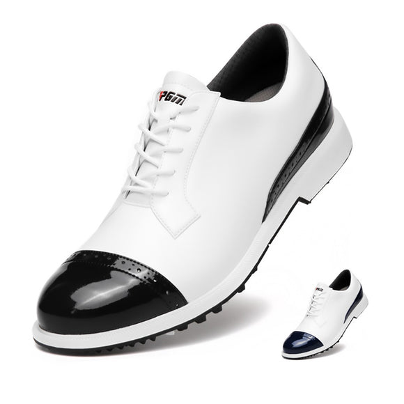 Zapatos de Golf Impermeables con Tacos Antideslizantes para Hombre