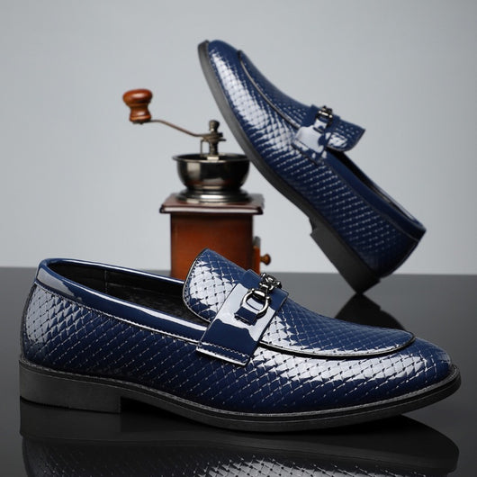 Zapatos de Cuero Ejecutivos Estilo Británico Minimalista para Hombre - Image 3