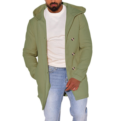 Abrigo de Lana Tipo Trench para Hombre - Image 15