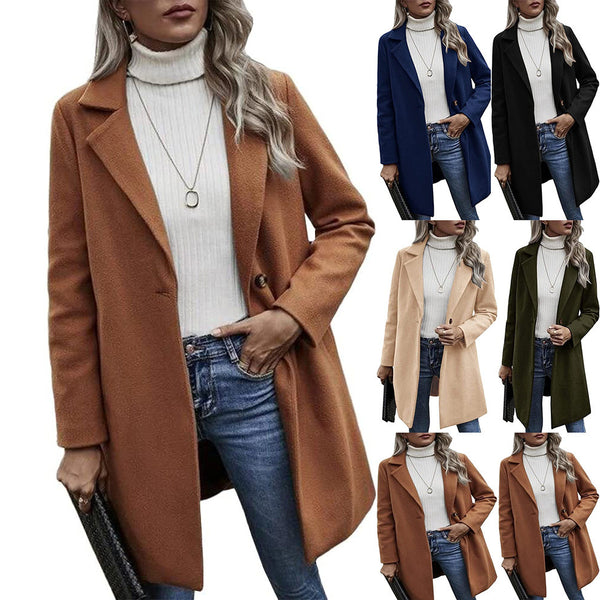 Blazer Tweed Holgado de Manga Larga