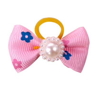 Moño Elástico Floral para Mascotas - Accesorios para Perros y Gatos - Image 7