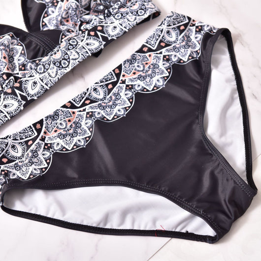 Bikini Estampado con Corte Dividido - Image 10