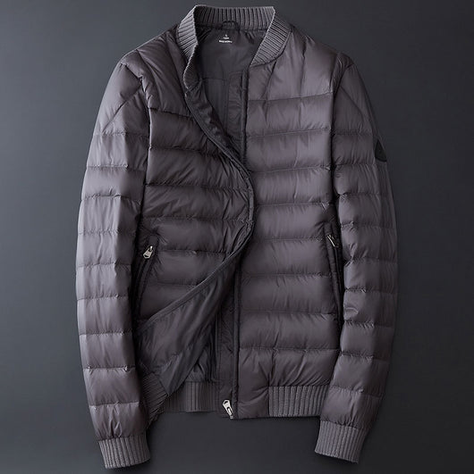 Chaqueta Acolchada Corta Hombre con Cuello Béisbol - Image 5