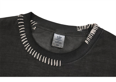 Camiseta Manga Larga Oversize Tejida a Mano para Hombre - Algodón Pesado - Image 22