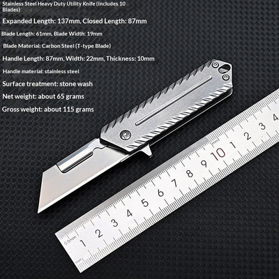 Cuchillo Utility de Acero Inoxidable Reforzado - Image 3