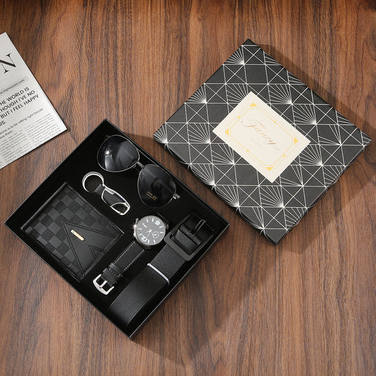 Set de Accesorios Premium para Hombre: Cartera, Cinturón, Reloj y Lentes de Sol - Image 2