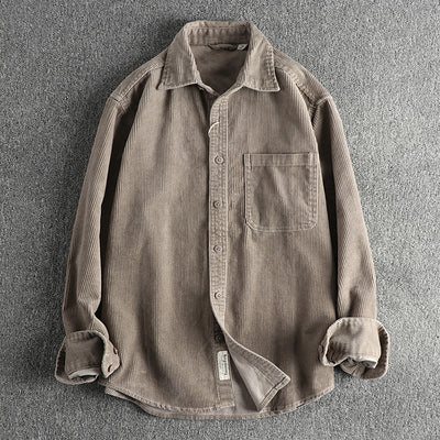 Camisa de Pana 100% Algodón Lavada Manga Larga - Image 23