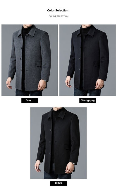 Abrigo de Lana Reversible para Hombre - Uso Todo el Año - Image 10
