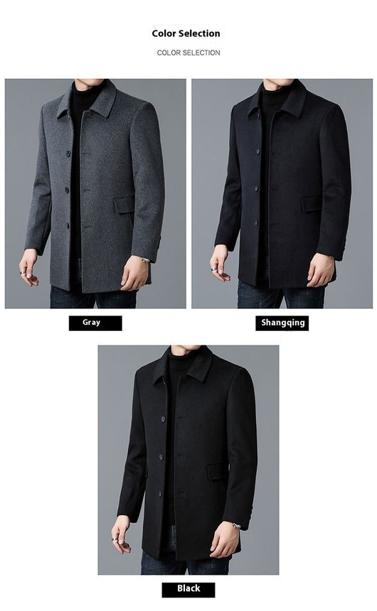 Abrigo de Lana Reversible para Hombre - Uso Todo el Año - Image 10