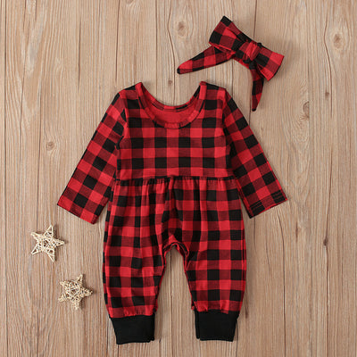 Conjunto de Niña a Cuadros con Manga Larga - Pieza Única Versátil - Image 9