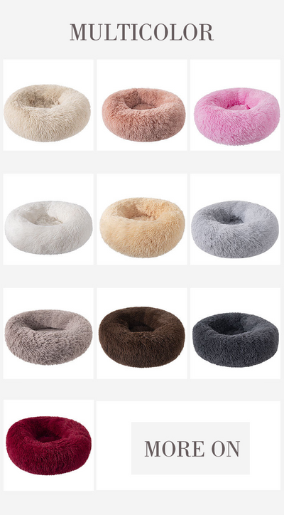 Cama Térmica Redonda de Felpa para Gatos - Invierno y Otoño - Image 46