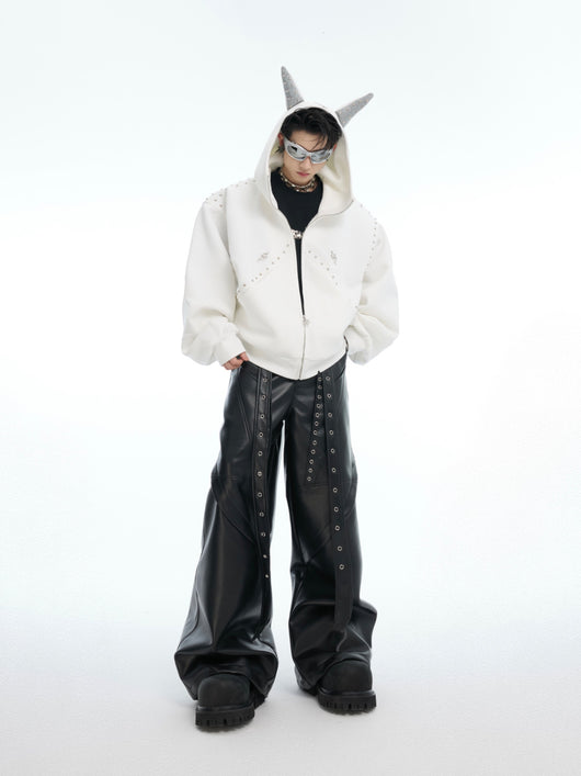 Suéter Hoodie Casual con Costuras Decorativas - Image 13