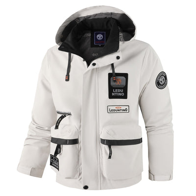 Chaqueta de Trabajo Tipo Piloto con Capucha para Hombre - Image 9
