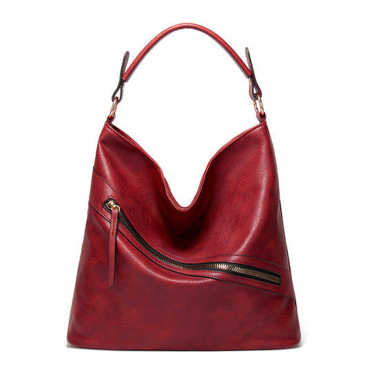 Bolso Bandolera de Cuero Estilo Europeo Asimétrico - Image 9