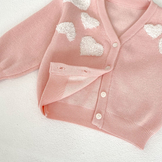 Suéter Abrigo para Bebé Niña con Bordado Love - Image 24