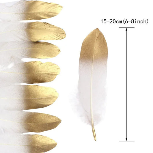 Decoraciones de Plumas de Ganso Suave y Coloridas - Image 11