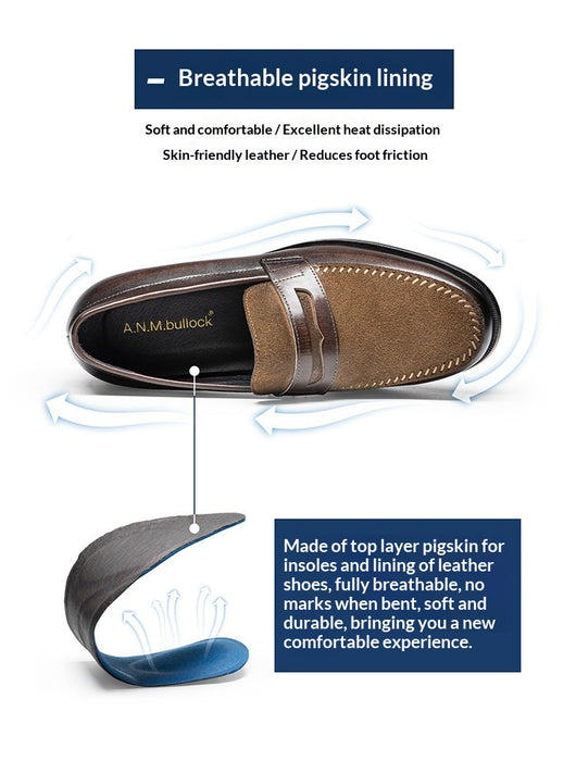 Mocasines de Cuero Genuino para Hombre - Elegancia Formal y Casual - Image 7