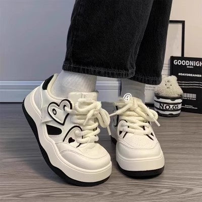 Zapatillas Deportivas Plataforma para Mujer - Blancas Estilo Board - Image 8