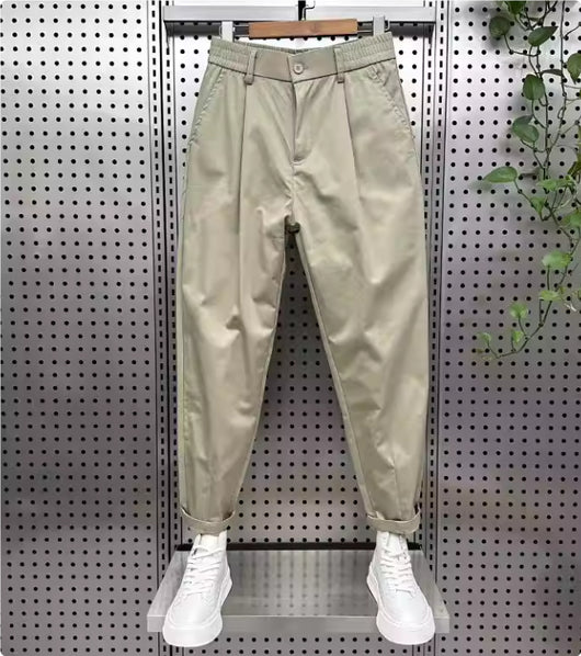 Pantalones Casuales Holgados Estilo Coreano de Color Sólido para Hombre - Image 7