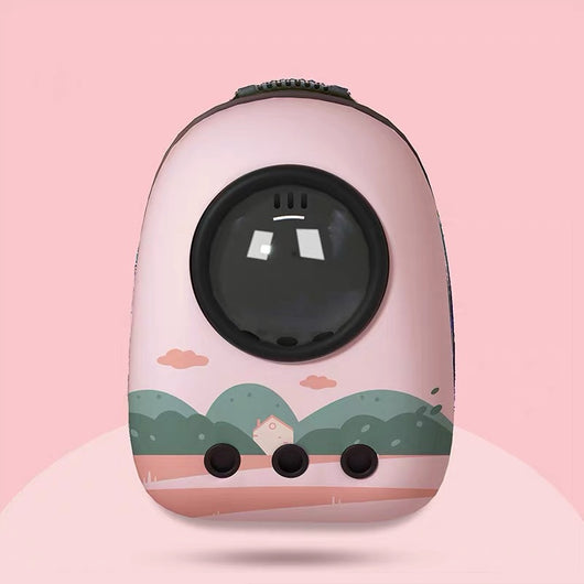 Mochila Transportadora de Gato Cápsula Espacial - Bolsa Escolar para Mascotas - Image 7