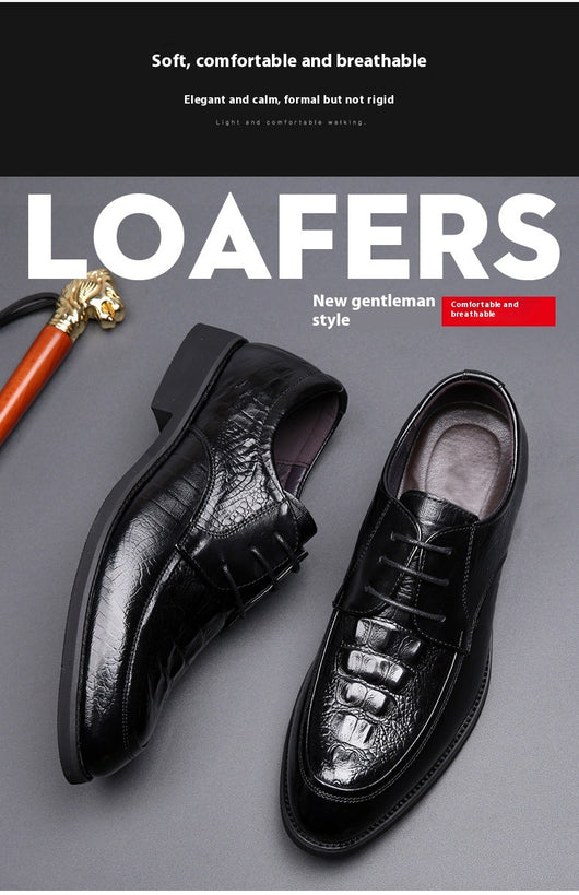 Zapatos de Cuero Cowhide Estilo Coreano Talla 36 - Punta Aguda Transpirables para Hombre - Image 27