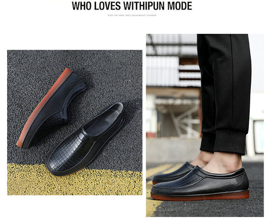 Botas Cortas Impermeables para Hombre con Suela Flexible - Image 13