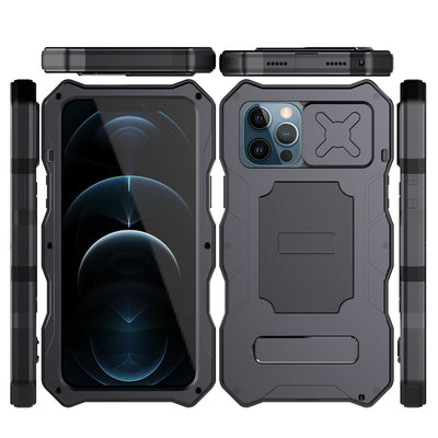 Funda Protectora 3 en 1 con Espejo y Soporte Metálico para iPhone - Image 12